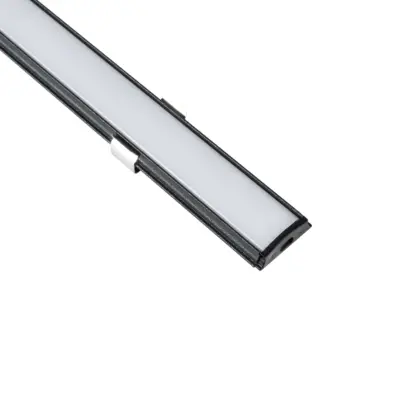 LEDTM® ALP-LINEAR CURBARIO 70804-1M Επιφανειακό Εύκαμπτο Προφίλ Αλουμινίου με Λευκό Γαλακτερό Πατητό Κάλυμμα για Ταινίες LED IP20 - Μαύρο & Λευκό - Μ100 x Π1.8 x Υ0.5cm - Image 4