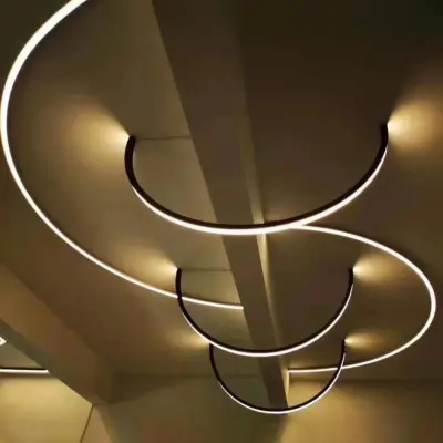 LEDTM® ALP-LINEAR CURBARIO 70804-1M Επιφανειακό Εύκαμπτο Προφίλ Αλουμινίου με Λευκό Γαλακτερό Πατητό Κάλυμμα για Ταινίες LED IP20 - Μαύρο & Λευκό - Μ100 x Π1.8 x Υ0.5cm - Image 7