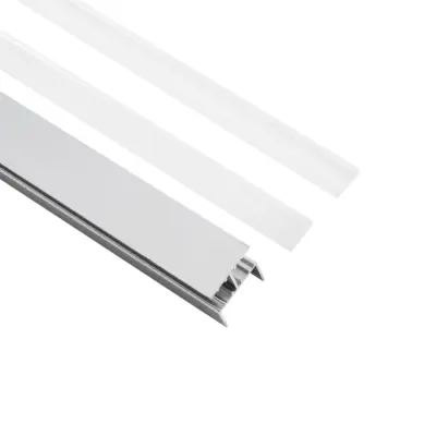 LEDTM® ALP-R-SHELF DODA 70814-1M Χωνευτό Προφίλ Αλουμινίου Ειδικό για Φωτισμό Ραφιού 18mm με Λευκό Γαλακτερό Πατητό Κάλυμμα για Ταινίες LED IP20 - Ασημί & Λευκό - Μ100 x Π1.5 x Υ2cm - Image 3