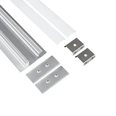 LEDTM® ALP-WALL-UPDOWN CONCEALED 70844-1M Επιφανειακό Προφίλ Αλουμινίου Ειδικό για Δημιουργία Κρυφού Φωτισμού Up & Down με Λευκό Γαλακτερό Πατητό Κάλυμμα για Ταινίες LED IP20 - Ασημί & Λευκό - Μ100 x Π5 x Υ1.7cm - Image 3
