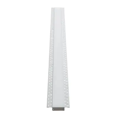 LEDTM® ALP-PLASTERIN GYPSO 70861-1M Χωνευτό Προφίλ Αλουμινίου Ειδικό για Γυψοσανίδα με Λευκό Γαλακτερό Πατητό Κάλυμμα για Ταινίες LED IP20 - Ασημί & Λευκό - Μ100 x Π7.8 x Υ1.4cm - Image 6