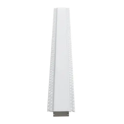 LEDTM® ALP-PLASTERIN GYPSO 70862-1M Χωνευτό Προφίλ Αλουμινίου Ειδικό για Γυψοσανίδα με Λευκό Γαλακτερό Πατητό Κάλυμμα για Ταινίες LED IP20 - Ασημί & Λευκό - Μ100 x Π8.8 x Υ2cm - Image 6