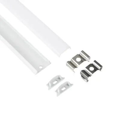 LEDTM® ALP-LINEAR CURBARIO 70863-1M Επιφανειακό Εύκαμπτο Προφίλ Αλουμινίου με Λευκό Γαλακτερό Πατητό Κάλυμμα για Ταινίες LED IP20 - Λευκό - Μ100 x Π1.8 x Υ0.5cm - Image 3