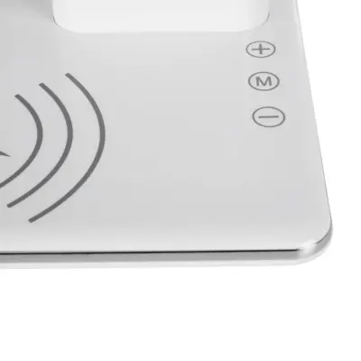 LEDTM® ZENTIME 76554 Μοντέρνο Επιτραπέζιο Φωτιστικό Γραφείου με Ασύρματη Φόρτιση 15W 3A & Ψηφιακό Ρολόι LED 3.5W 350lm 120° DC 5V με USB-C IP20 Ρυθμιζόμενο Λευκό CCT με Αφή 2700K/4500K/6000K Dimmable - Sanan SMD Chip - Λευκό- Μ19.5 x Π25 x Υ50cm - 2 Χρόνια Εγγύηση - Image 13
