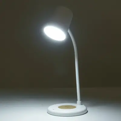 LEDTM® LUCORA 76555 Μοντέρνο Επιτραπέζιο Φωτιστικό Γραφείου με Ασύρματη Φόρτιση 10W 2A & 4W Bluetooth Ηχείο LED 3W 300lm 120° DC 5V με USB-C IP20 Ρυθμιζόμενο Λευκό CCT με Αφή 2700K/4500K/6000K Dimmable - Sanan SMD Chip - Λευκό - Μ12 x Π12 x Υ34cm - 2 Χρόνια Εγγύηση - Image 11