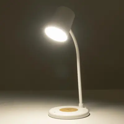 LEDTM® LUCORA 76555 Μοντέρνο Επιτραπέζιο Φωτιστικό Γραφείου με Ασύρματη Φόρτιση 10W 2A & 4W Bluetooth Ηχείο LED 3W 300lm 120° DC 5V με USB-C IP20 Ρυθμιζόμενο Λευκό CCT με Αφή 2700K/4500K/6000K Dimmable - Sanan SMD Chip - Λευκό - Μ12 x Π12 x Υ34cm - 2 Χρόνια Εγγύηση - Image 12