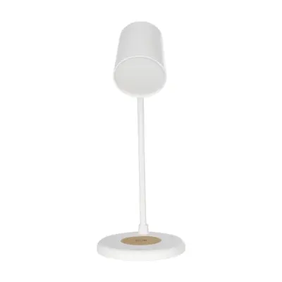 LEDTM® LUCORA 76555 Μοντέρνο Επιτραπέζιο Φωτιστικό Γραφείου με Ασύρματη Φόρτιση 10W 2A & 4W Bluetooth Ηχείο LED 3W 300lm 120° DC 5V με USB-C IP20 Ρυθμιζόμενο Λευκό CCT με Αφή 2700K/4500K/6000K Dimmable - Sanan SMD Chip - Λευκό - Μ12 x Π12 x Υ34cm - 2 Χρόνια Εγγύηση - Image 3