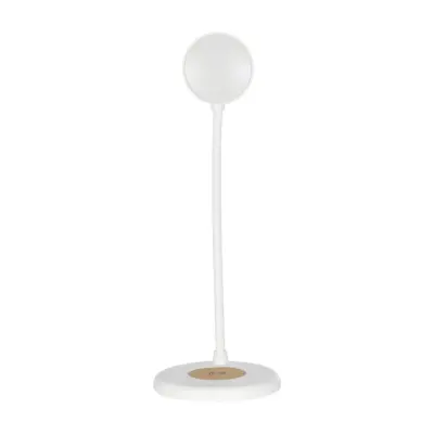 LEDTM® LUCORA 76555 Μοντέρνο Επιτραπέζιο Φωτιστικό Γραφείου με Ασύρματη Φόρτιση 10W 2A & 4W Bluetooth Ηχείο LED 3W 300lm 120° DC 5V με USB-C IP20 Ρυθμιζόμενο Λευκό CCT με Αφή 2700K/4500K/6000K Dimmable - Sanan SMD Chip - Λευκό - Μ12 x Π12 x Υ34cm - 2 Χρόνια Εγγύηση - Image 4