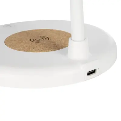 LEDTM® LUCORA 76555 Μοντέρνο Επιτραπέζιο Φωτιστικό Γραφείου με Ασύρματη Φόρτιση 10W 2A & 4W Bluetooth Ηχείο LED 3W 300lm 120° DC 5V με USB-C IP20 Ρυθμιζόμενο Λευκό CCT με Αφή 2700K/4500K/6000K Dimmable - Sanan SMD Chip - Λευκό - Μ12 x Π12 x Υ34cm - 2 Χρόνια Εγγύηση - Image 9