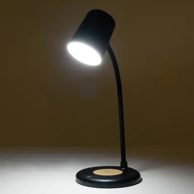 LEDTM® LUCORA 76556 Μοντέρνο Επιτραπέζιο Φωτιστικό Γραφείου με Ασύρματη Φόρτιση 10W 2A & 4W Bluetooth Ηχείο LED 3W 300lm 120° DC 5V με USB-C IP20 Ρυθμιζόμενο Λευκό CCT με Αφή 2700K/4500K/6000K Dimmable - Sanan SMD Chip - Μαύρο - Μ12 x Π12 x Υ34cm - 2 Χρόνια Εγγύηση - Image 11