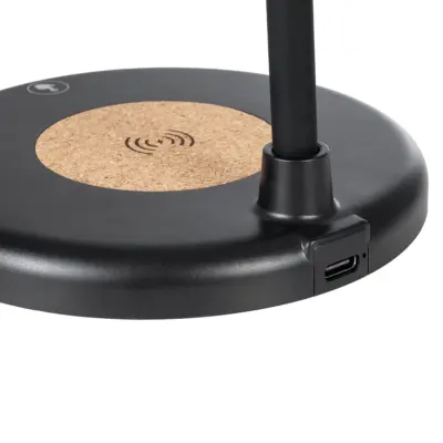 LEDTM® LUCORA 76556 Μοντέρνο Επιτραπέζιο Φωτιστικό Γραφείου με Ασύρματη Φόρτιση 10W 2A & 4W Bluetooth Ηχείο LED 3W 300lm 120° DC 5V με USB-C IP20 Ρυθμιζόμενο Λευκό CCT με Αφή 2700K/4500K/6000K Dimmable - Sanan SMD Chip - Μαύρο - Μ12 x Π12 x Υ34cm - 2 Χρόνια Εγγύηση - Image 9