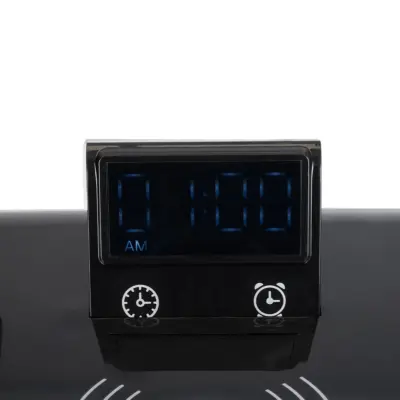 LEDTM® OLDY 76563 Μοντέρνο Επιτραπέζιο Φωτιστικό Γραφείου με Ασύρματη Φόρτιση 15W 3A, 5W Bluetooth Ηχείο & Ψηφιακό Ρολόι LED 3W 300lm 120° DC 5V με USB-C IP20 Ρυθμιζόμενο Λευκό CCT με Αφή 2700K/4500K/6000K Dimmable - Sanan SMD Chip - Μαύρο - Μ13 x Π25 x Υ38cm - 2 Χρόνια Εγγύηση - Image 10