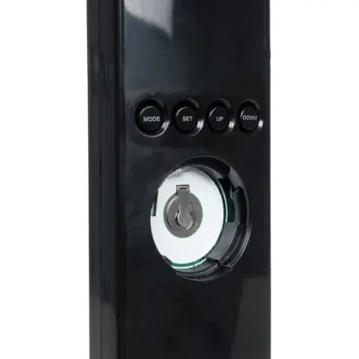 LEDTM® ZENTIME 76564 Μοντέρνο Επιτραπέζιο Φωτιστικό Γραφείου με Ασύρματη Φόρτιση 10W 2A & Ψηφιακό Ρολόι LED 3.5W 350lm 120° DC 5V με USB-C IP20 Ρυθμιζόμενο Λευκό CCT με Αφή 2700K/4500K/6000K Dimmable - Sanan SMD Chip - Μαύρο - Μ13 x Π25 x Υ50cm - 2 Χρόνια Εγγύηση - Image 12