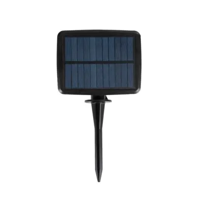 LEDTM® TWILIGHT 79667 Μοντέρνο Φωτιστικό Κήπου Γιρλάντα 7.7m με 15 Λάμπες & IR Ασύρματο Χειριστήριο LED 9W 810lm 360° DC 3.7V με Ενσωματωμένο Φωτοβολταϊκό Panel 5.5V 1.5W & Επαναφορτιζόμενη Μπαταρία Li-ion 3.7V 1x18650 2200mAh Αδιάβροχο IP65 Θερμό Λευκό 2700Κ Dimmable - Sanan SMD Chip - Μαύρο & Διάφανο - Μ770 x Π4 x Υ7cm - 2 Χρόνια Εγγύηση - Image 5