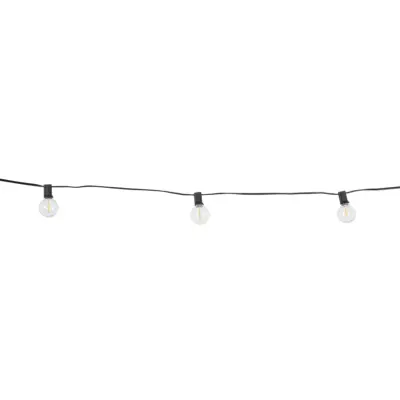 LEDTM® TWILIGHT 79668 Μοντέρνο Φωτιστικό Κήπου Γιρλάντα 10.5m με 30 Λάμπες & IR Ασύρματο Χειριστήριο LED 18W 1620lm 360° DC 3.7V με Ενσωματωμένο Φωτοβολταϊκό Panel 5.5V 3W & Επαναφορτιζόμενη Μπαταρία Li-ion 3.7V 2x18650 4400mAh Αδιάβροχο IP65 Θερμό Λευκό 2700Κ Dimmable - Sanan SMD Chip - Μαύρο & Διάφανο - Μ1050 x Π4 x Υ7cm - 2 Χρόνια Εγγύηση - Image 3