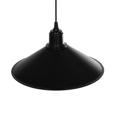 LEDTM® FERRO 203-0084 Μοντέρνο Κρεμαστό Φωτιστικό Καμπάνα Μονόφωτο 1 x E27 IP20 Μαύρο Πλαστικό - Μ30 x Π30 x Υ15cm - Image 7