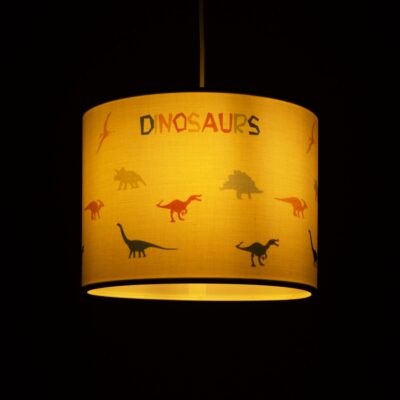 LEDTM® DINO 204-0014 Παιδικό Κρεμαστό Φωτιστικό Φιγούρα Μονόφωτο 1 x E27 IP20 Πολύχρωμο Ύφασμα - Μ28 x Π28 x Υ24cm - Image 3