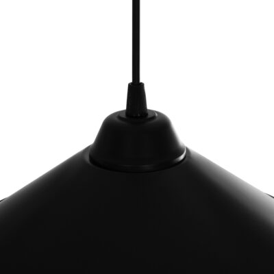 LEDTM® FONTE 203-0080 Μοντέρνο Κρεμαστό Φωτιστικό Καμπάνα Μονόφωτο 1 x E27 IP20 Μαύρο Πλαστικό - Μ25,5 x Π25,5 x Υ10cm - Image 9