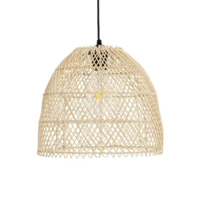 LEDTM® CESTINO 204-0178 Boho Κρεμαστό Φωτιστικό Οροφής Μονόφωτο 1 x E27 AC 220-240V IP20 Μπεζ - Μ30 x Π30 x Υ25cm - Image 4