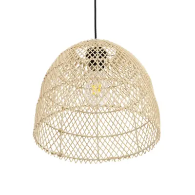 LEDTM® CESTINO 204-0178 Boho Κρεμαστό Φωτιστικό Οροφής Μονόφωτο 1 x E27 AC 220-240V IP20 Μπεζ - Μ30 x Π30 x Υ25cm - Image 5