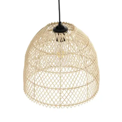 LEDTM® CESTINO 204-0178 Boho Κρεμαστό Φωτιστικό Οροφής Μονόφωτο 1 x E27 AC 220-240V IP20 Μπεζ - Μ30 x Π30 x Υ25cm - Image 6