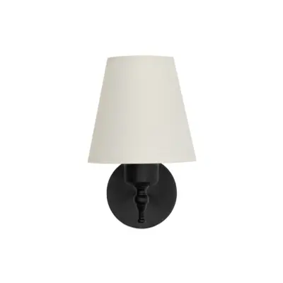 LEDTM® ELEGANTE 204-0186 Μοντέρνο Φωτιστικό Τοίχου Απλίκα Μονόφωτο 1 x E27 AC 220-240V IP20 Μπεζ & Μαύρο - Μ14 x Π14 x Υ26cm - Image 3
