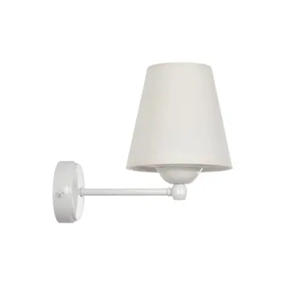 LEDTM® ELEGANTE 204-0187 Μοντέρνο Φωτιστικό Τοίχου Απλίκα Μονόφωτο 1 x E27 AC 220-240V IP20 Μπεζ & Λευκό - Μ14 x Π14 x Υ26cm - Image 3