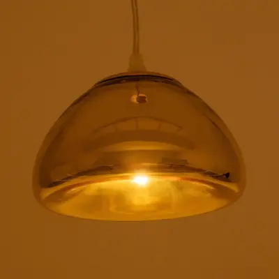 Alternative view of LEDTM® CRISTIN 999-0038 Μοντέρνο Κρεμαστό Φωτιστικό Οροφής με Ντουί 1 x G4 AC 220-240V IP20 - Χάλκινο - Μ18 x Π18 x Υ13cm