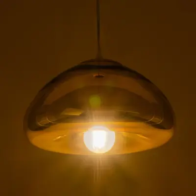 Alternative view of LEDTM® CRISTIN 999-0039 Μοντέρνο Κρεμαστό Φωτιστικό Οροφής με Ντουί 1 x E27 AC 220-240V IP20 - Χρυσό - Μ18 x Π18 x Υ13cm