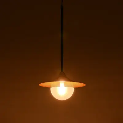 Alternative view of LEDTM® JOLIET 999-0042 Μοντέρνο Κρεμαστό Φωτιστικό Οροφής με Ντουί 1 x G9 AC 220-240V IP20 - Μαύρο & Χρυσό - Μ20 x Π20 x Y43cm