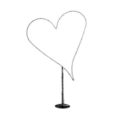 Alternative view of LEDTM® XMAS-HEART Χριστουγεννιάτικο Διακοσμητικό Φωτιστικό LED 19,5W 780lm 360° AC 220-240V Αδιάβροχο IP65 Θερμό Λευκό 2700K  - Μαύρο & Διάφανο - M100 x Π25 x Υ157cm - 2 Χρόνια Εγγύηση