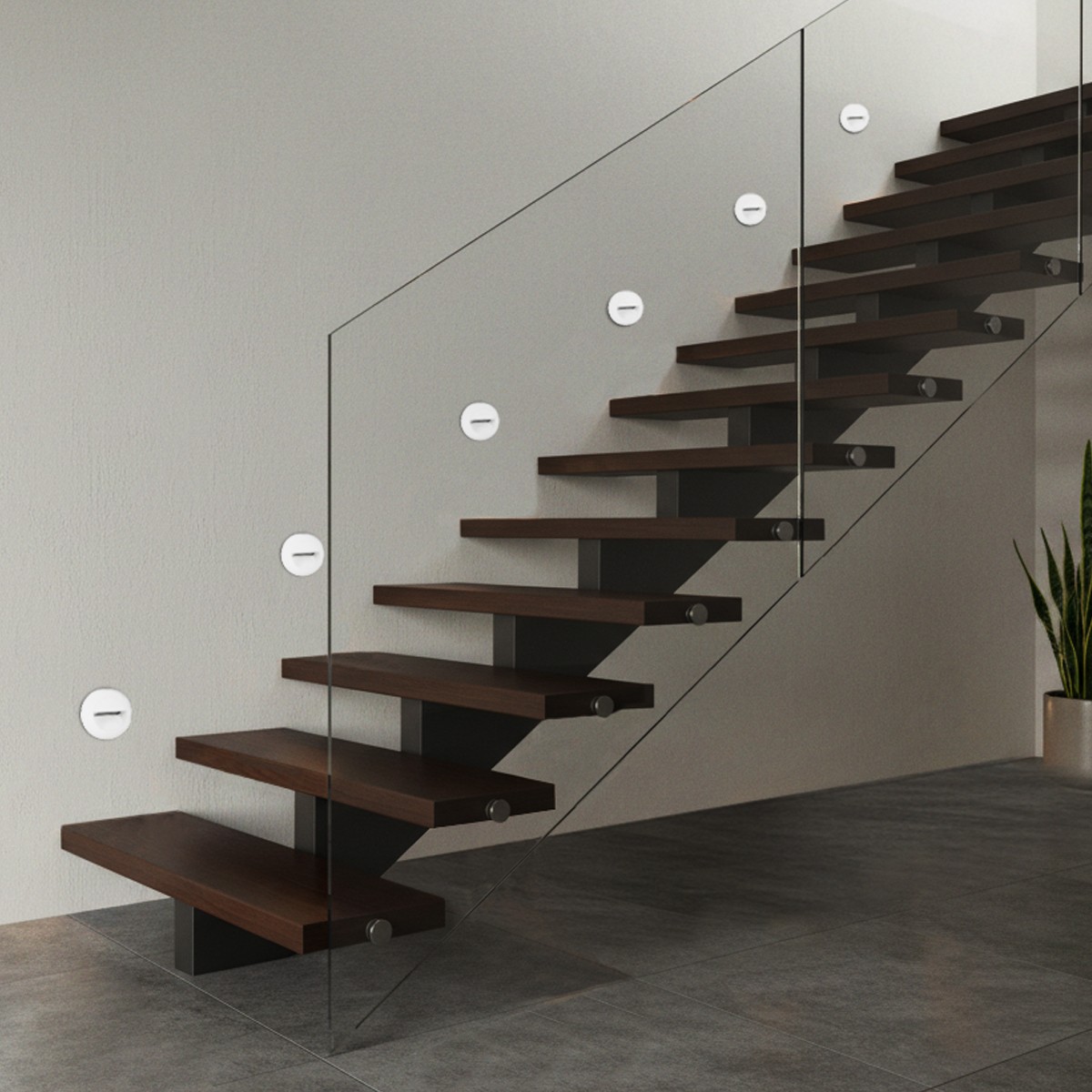 Alternative view of kelvo® STEPART KLV-101-0076 Χωνευτό Φωτιστικό Σκαλοπατιού / Διαδρόμου LED 3W 375lm 45° AC 220-240V Αδιάβροχο IP65 Θερμό Λευκό 2700K - Lumileds SMD Chip & TÜV SÜD Driver - Λευκό Ματ - Μ8.3 x Π4.5 x Υ8.3cm / Q6.6 x 6.6cm - 5 Χρόνια Εγγύηση