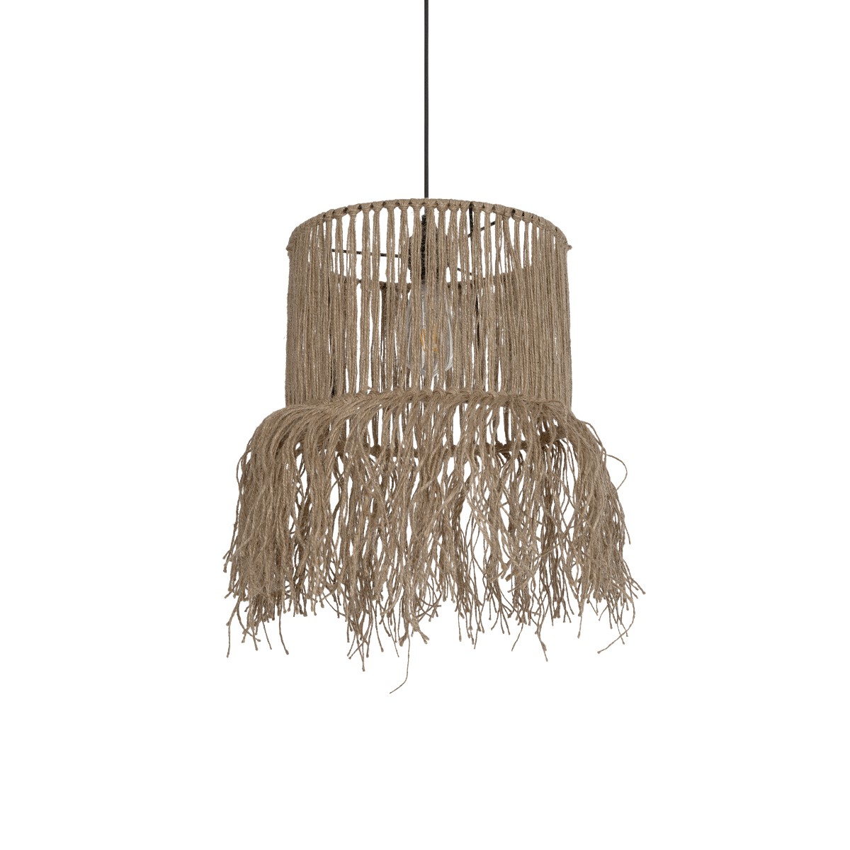 Alternative view of LEDTM® REGEN 205-0074 Boho Κρεμαστό Φωτιστικό Οροφής με Ντουί 1 x E27 AC 220-240V IP20 - Μπεζ - M30 x Π30 x Υ40cm