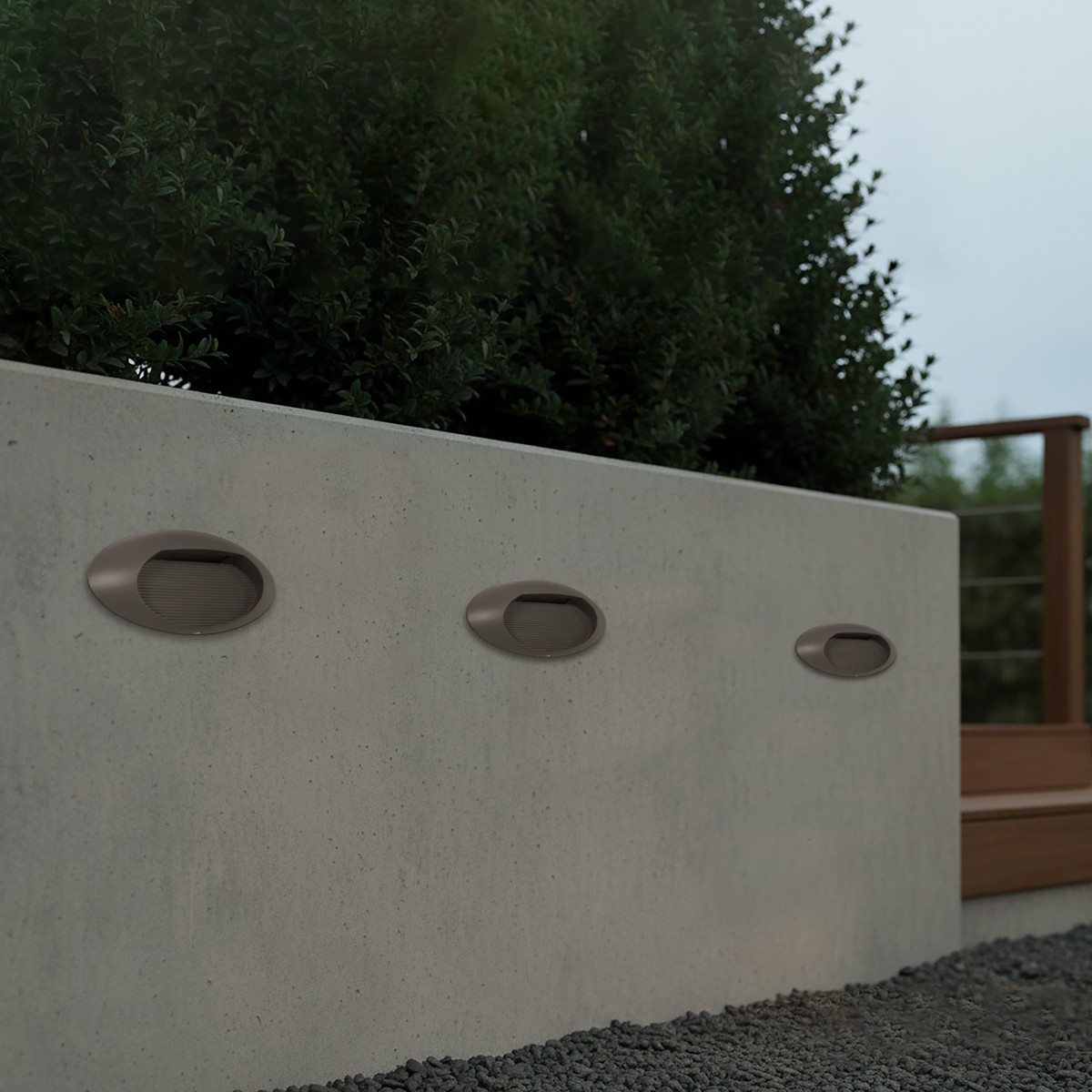 Alternative view of kelvo® STEPART KLV-101-0099 Φωτιστικό Σκαλοπατιού / Διαδρόμου LED 3W 375lm 45° AC 220-240V Αδιάβροχο IP65 Θερμό Λευκό 2700K - Lumileds SMD Chip & TÜV SÜD Driver - Γκρι Ανθρακί Ματ - Μ26 x Π5.5 x Υ13cm - 5 Χρόνια Εγγύηση