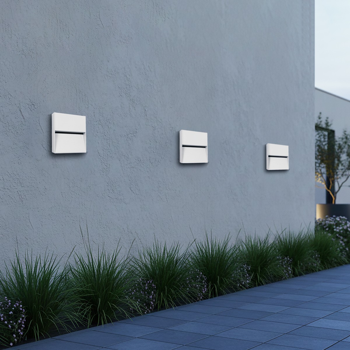 Alternative view of kelvo® STEPART KLV-101-0106 Φωτιστικό Σκαλοπατιού / Διαδρόμου LED 4W 500lm 45° AC 220-240V Αδιάβροχο IP65 Θερμό Λευκό 2700K - Lumileds SMD Chip & TÜV SÜD Driver - Λευκό Ματ - Μ15 x Π3.5 x Υ15cm - 5 Χρόνια Εγγύηση