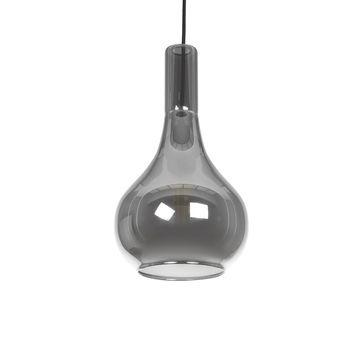 Alternative view of LEDTM® ΤΟΝΕ 206-0034 Μοντέρνο Κρεμαστό Φωτιστικό Οροφής με Ντουί 1 x E27 AC 220-240V IP20 - Μαύρο Φιμέ - Μ20 x Π20 x Υ36cm