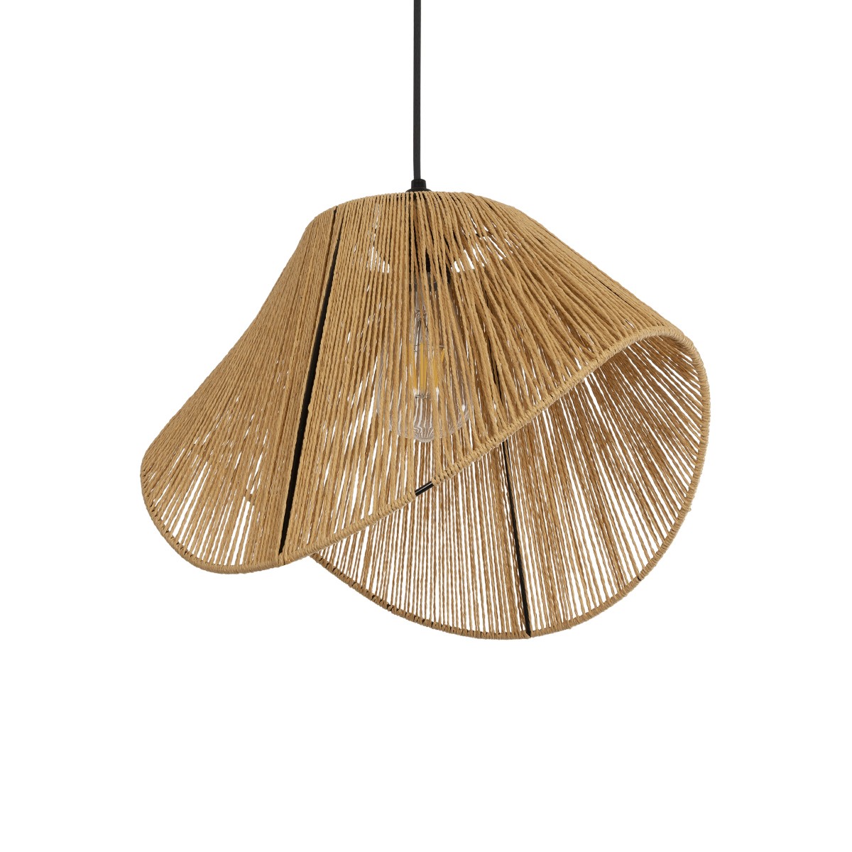 Alternative view of LEDTM® ECLAIR 205-0030 Boho Κρεμαστό Φωτιστικό Οροφής με Ντουί 1 x E27 AC 220-240V IP20 - Μπεζ - M41 x Π27 x Υ29cm