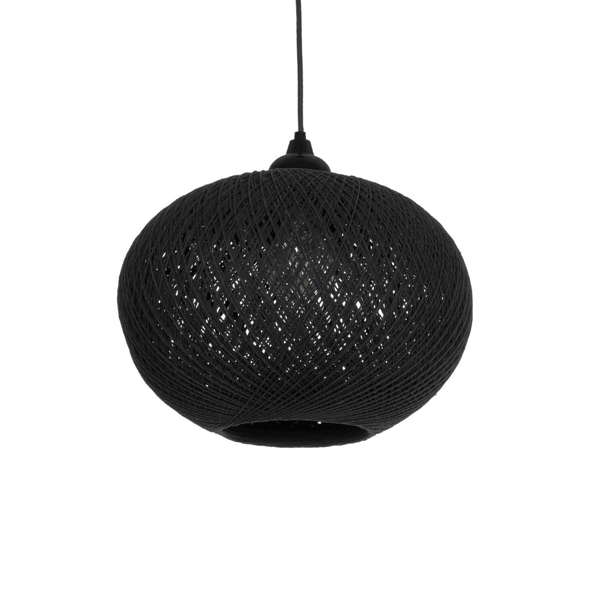 Alternative view of LEDTM® SOLEI 205-0005 Boho Κρεμαστό Φωτιστικό Οροφής με Ντουί 1 x E27 AC 220-240V IP20 - Μαύρο - M30 x Π30 x Υ35cm