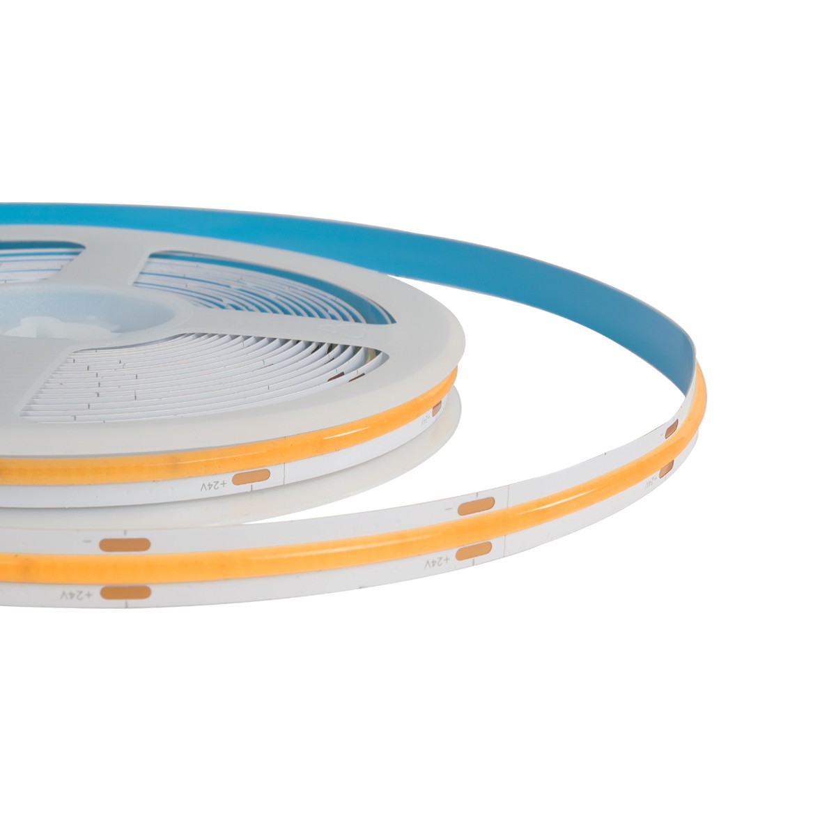 Alternative view of LEDTM® BEE 70352 Ταινία LED 10W/m 900lm/m 120° DC 24V IP20 528 x COB Chip/m Θερμό Λευκό 2700K Dimmable - Sanan COB Chip - Μ500 x Π1 x Υ0.2cm - Ρολό 5 Μέτρων - 5 Χρόνια Εγγύηση