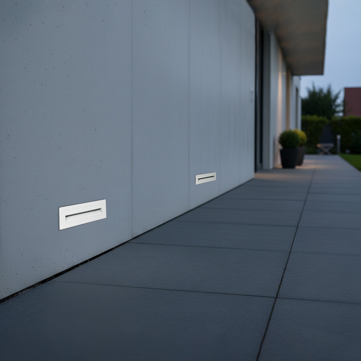 Alternative view of kelvo® STEPART KLV-101-0088 Χωνευτό Φωτιστικό Σκαλοπατιού / Διαδρόμου LED 4W 500lm 45° AC 220-240V Αδιάβροχο IP65 Θερμό Λευκό 2700K - Lumileds SMD Chip & TÜV SÜD Driver - Λευκό Ματ - Μ21 x Π5.5 x Υ6.5cm / Q20.3 x 5.6cm - 5 Χρόνια Εγγύηση