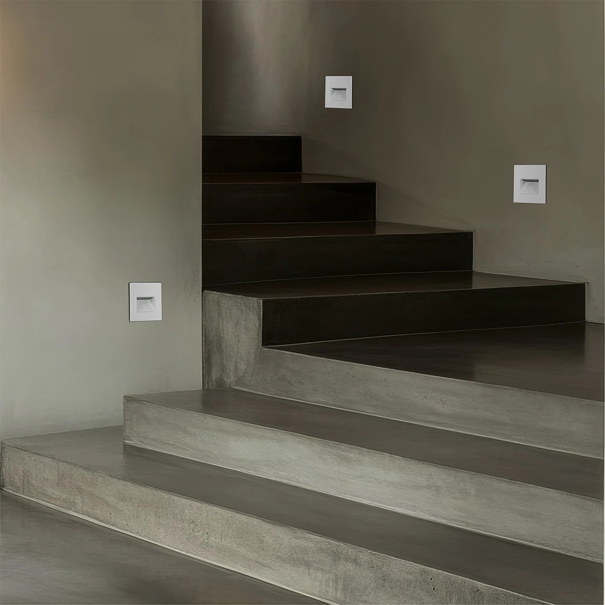 Alternative view of kelvo® STEPART KLV-101-0079 Χωνευτό Φωτιστικό Σκαλοπατιού / Διαδρόμου LED 3W 375lm 45° AC 220-240V Αδιάβροχο IP65 Θερμό Λευκό 2700K - Lumileds SMD Chip & TÜV SÜD Driver - Λευκό Ματ - Μ8.5 x Π5 x Υ8.5cm / Q6.7 x 6.7cm - 5 Χρόνια Εγγύηση