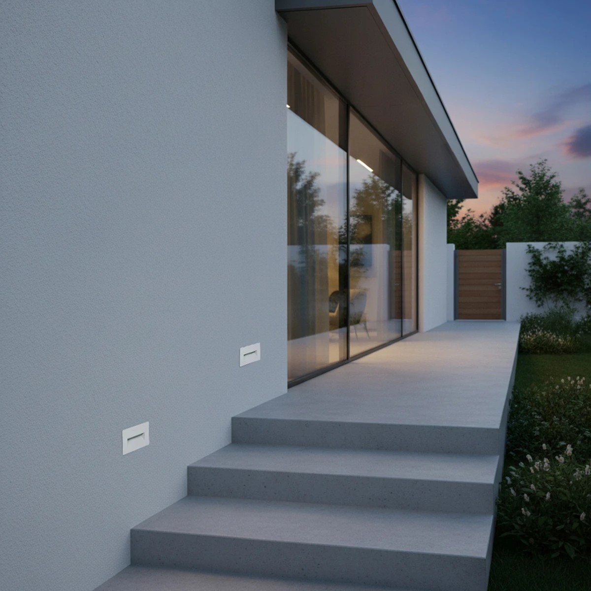 Alternative view of kelvo® STEPART KLV-101-0082 Χωνευτό Φωτιστικό Σκαλοπατιού / Διαδρόμου LED 3W 375lm 45° AC 220-240V Αδιάβροχο IP65 Θερμό Λευκό 2700K - Lumileds SMD Chip & TÜV SÜD Driver - Λευκό Ματ - Μ10.5 x Π4.5 x Υ6cm / Q9.1 x 4.5cm - 5 Χρόνια Εγγύηση