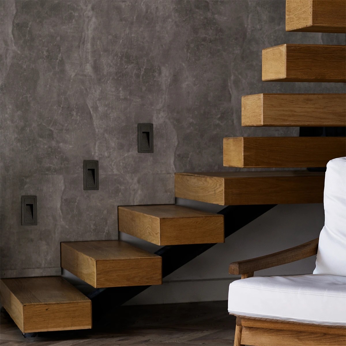 Alternative view of kelvo® STEPART KLV-101-0089 Χωνευτό Φωτιστικό Σκαλοπατιού / Διαδρόμου LED 3W 375lm 45° AC 220-240V Αδιάβροχο IP65 Θερμό Λευκό 2700K - Lumileds SMD Chip & TÜV SÜD Driver - Μαύρο Ματ - Μ6 x Π5.5 x Υ10cm / Q5 x 9.6cm - 5 Χρόνια Εγγύηση