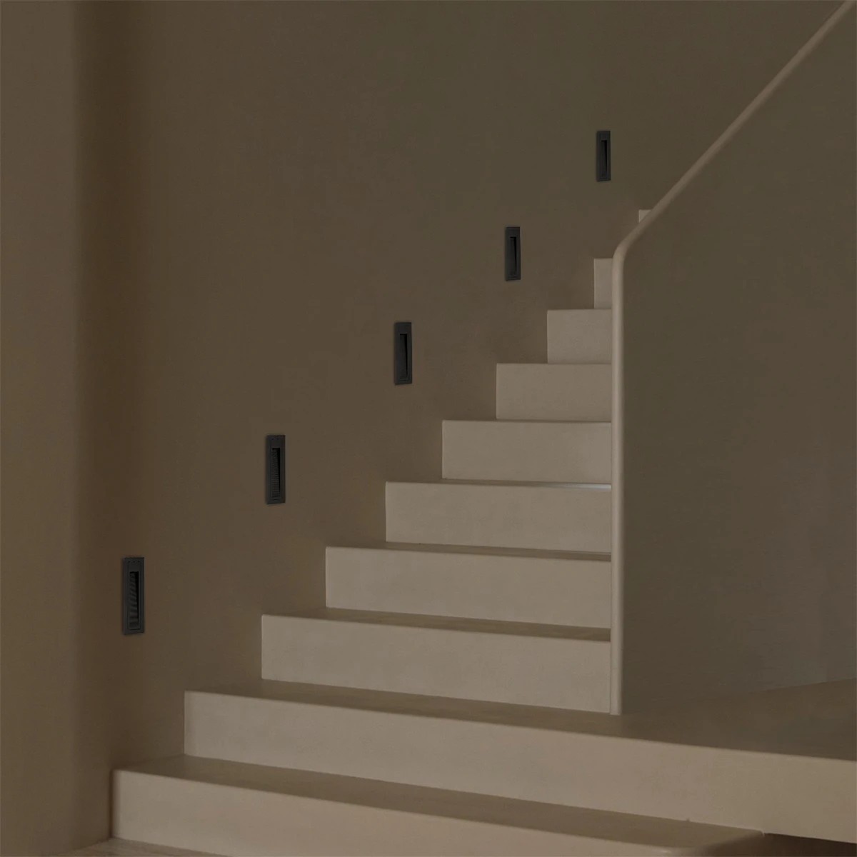 Alternative view of kelvo® STEPART KLV-101-0092 Χωνευτό Φωτιστικό Σκαλοπατιού / Διαδρόμου LED 3W 375lm 45° AC 220-240V Αδιάβροχο IP65 Θερμό Λευκό 2700K - Lumileds SMD Chip & TÜV SÜD Driver - Μαύρο Ματ - Μ6.5 x Π6.5 x Υ21cm / Q5.4 x 18.9cm - 5 Χρόνια Εγγύηση