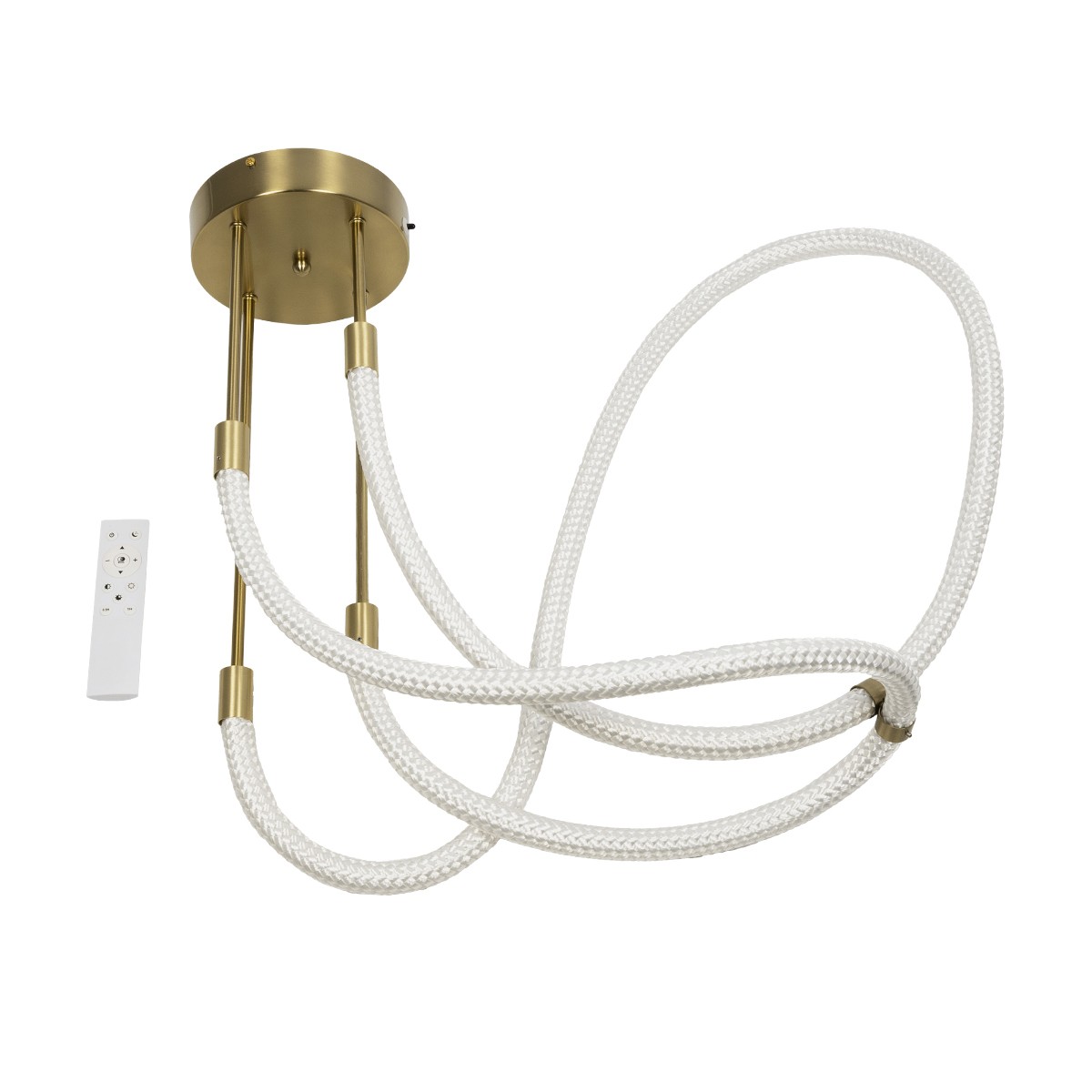 kelvo® GLOW KLV-101-0153 Φωτιστικό Οροφής LED 42W 4200lm 360° AC 220-240V IP20 Ρυθμιζόμενο Λευκό CCT με Χειριστήριο από 2700K έως 6000K Dimmable - Lumileds SMD Chip - Χρυσό Πλατίνα - Μ50 x Π50 x Υ70cm - 3 Χρόνια Εγγύηση - Image 12