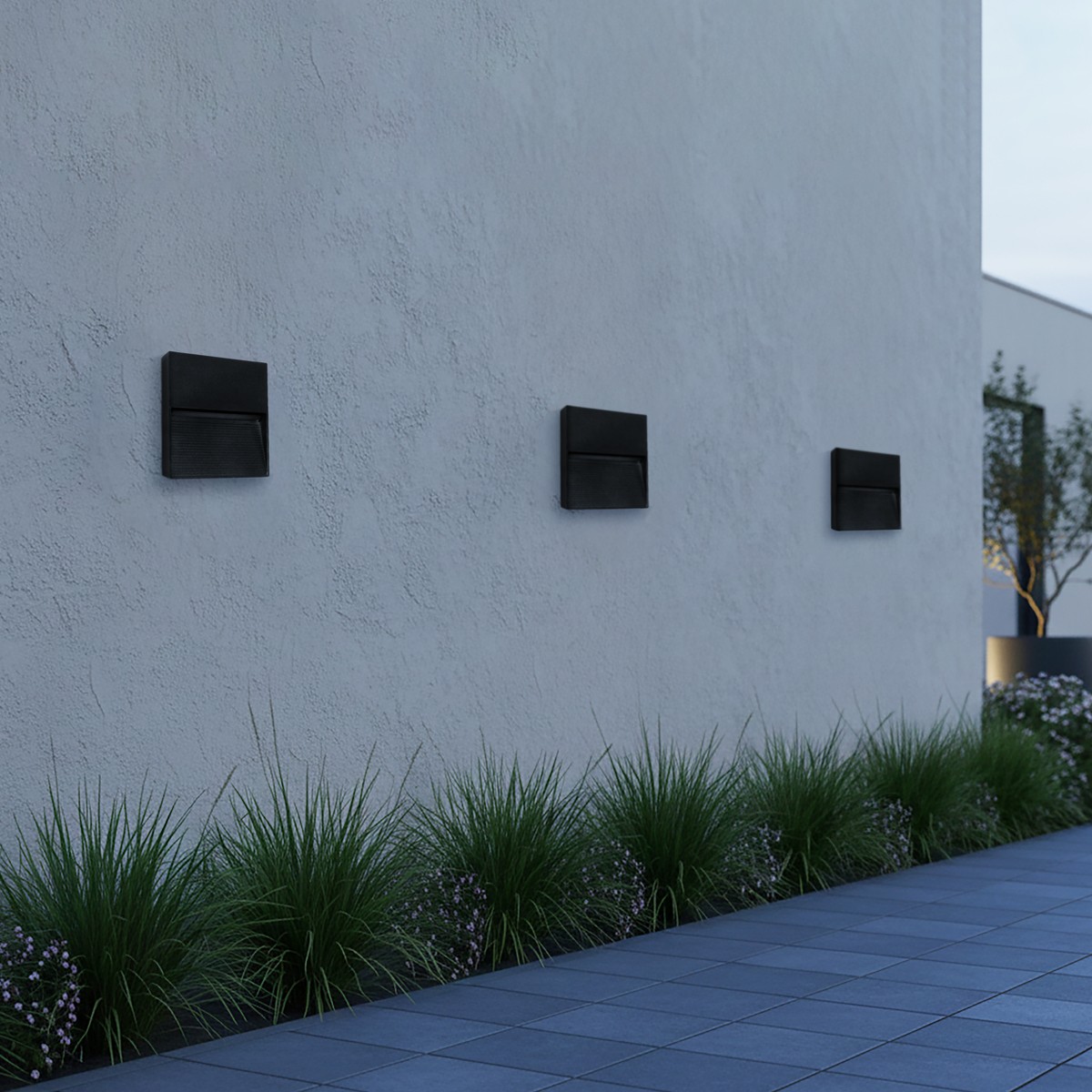 Alternative view of kelvo® STEPART KLV-101-0104 Φωτιστικό Σκαλοπατιού / Διαδρόμου LED 4W 500lm 45° AC 220-240V Αδιάβροχο IP65 Θερμό Λευκό 2700K - Lumileds SMD Chip & TÜV SÜD Driver - Μαύρο Ματ - Μ15 x Π3.5 x Υ15cm - 5 Χρόνια Εγγύηση