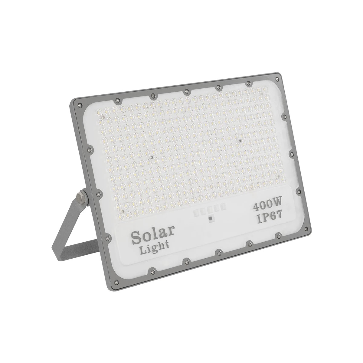 LEDTM® LUMOVOX 73070 Προβολέας LED 400W 20000lm 120° DC 5V με Φωτοβολταϊκό Panel 5V 25W & Επαναφορτιζόμενη Μπαταρία Li-ion 3.2V 20000mAh Αδιάβροχο IP67 Ψυχρό Λευκό 6000K - 400 x SMD2835 Sanan Chip - Γκρι Ανθρακί - Μ45 x Π7.5 x Υ30.5cm - 2 Χρόνια Εγγύηση - Image 3