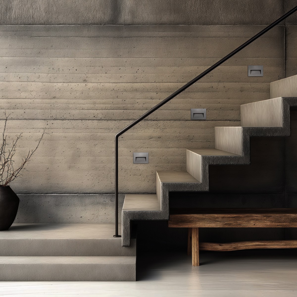 Alternative view of kelvo® STEPART KLV-101-0084 Χωνευτό Φωτιστικό Σκαλοπατιού / Διαδρόμου LED 3W 375lm 45° AC 220-240V Αδιάβροχο IP65 Θερμό Λευκό 2700K - Lumileds SMD Chip & TÜV SÜD Driver - Γκρι Ανθρακί Ματ - Μ11.5 x Π5.3 x Υ8.3cm / Q10.6 x 7.6cm - 5 Χρόνια Εγγύηση