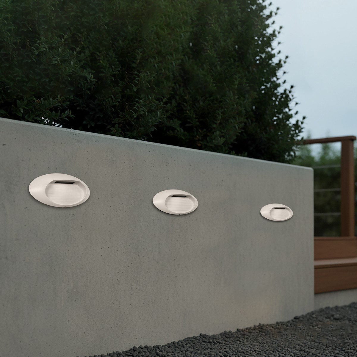 Alternative view of kelvo® STEPART KLV-101-0100 Φωτιστικό Σκαλοπατιού / Διαδρόμου LED 3W 375lm 45° AC 220-240V Αδιάβροχο IP65 Θερμό Λευκό 2700K - Lumileds SMD Chip & TÜV SÜD Driver - Λευκό Ματ - Μ26 x Π5.5 x Υ13cm - 5 Χρόνια Εγγύηση