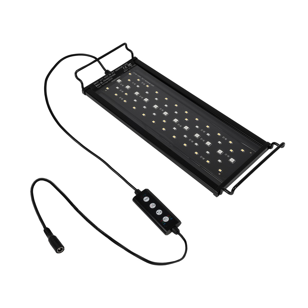 Alternative view of LEDTM® AQUARIUS 79678 Φωτιστικό Ενυδρείου με Ενσωματωμένο Χειριστήριο LED 12W 600lm 120° AC 220-240V Αδιάβροχο IP44 Πολύχρωμο RGBW Dimmable - Sanan SMD Chip - Μαύρο - Μ30 x Π11 x Υ3cm - 2 Χρόνια Εγγύηση